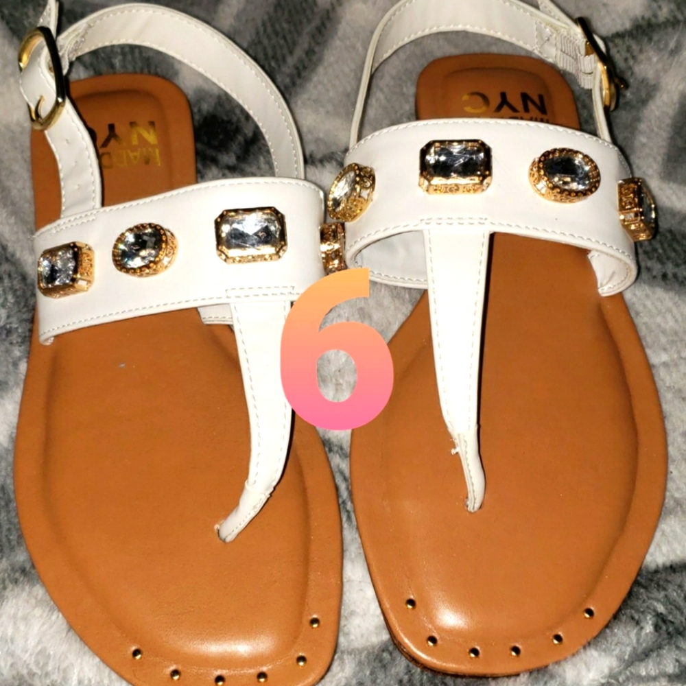 Womens white sandles
